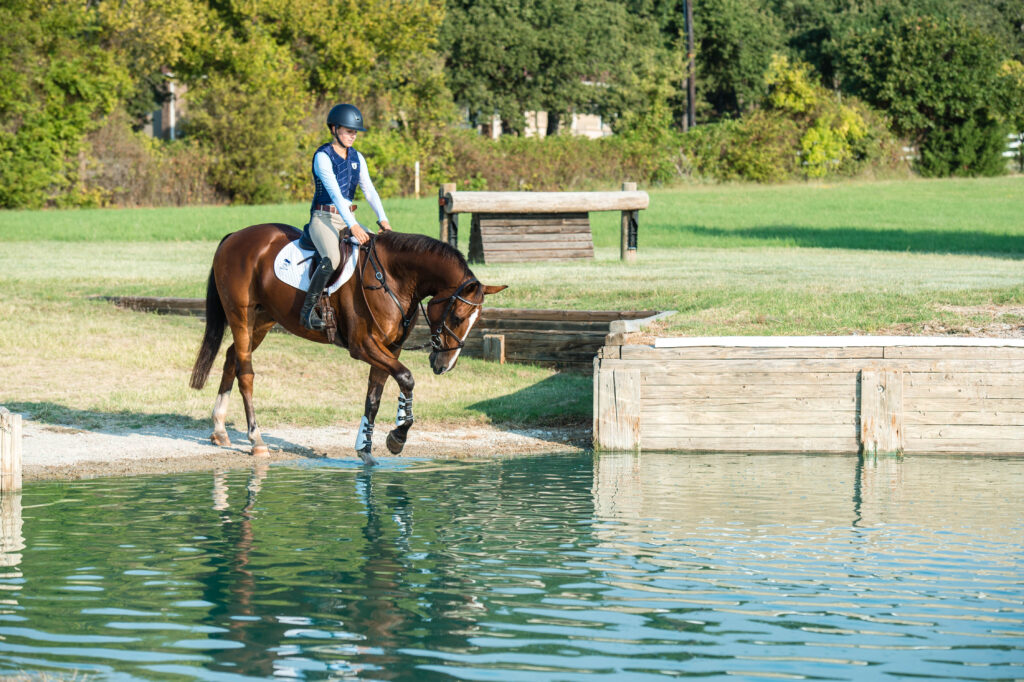 Introducing Horses to Cross-Country Water