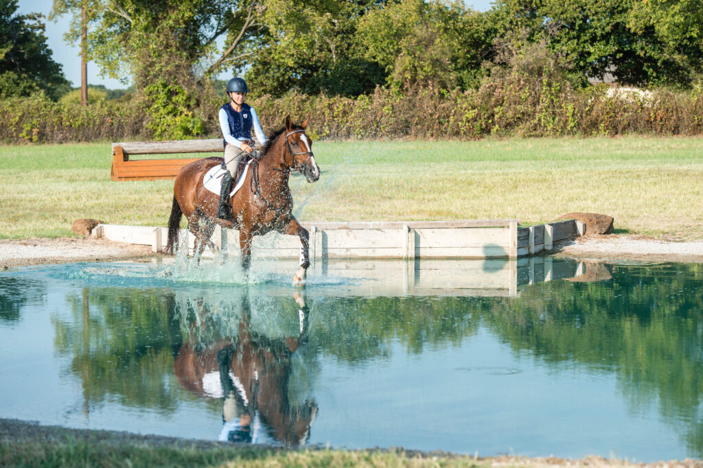 Trotting into Cross Country Water