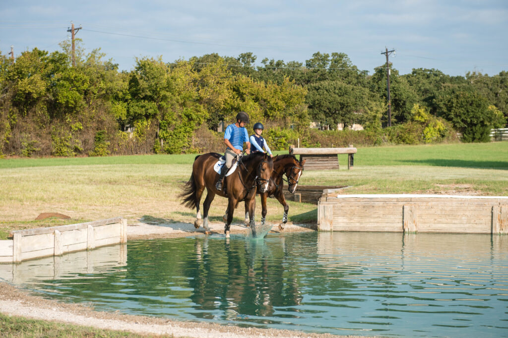 Introducing Horses to Cross-Country Water