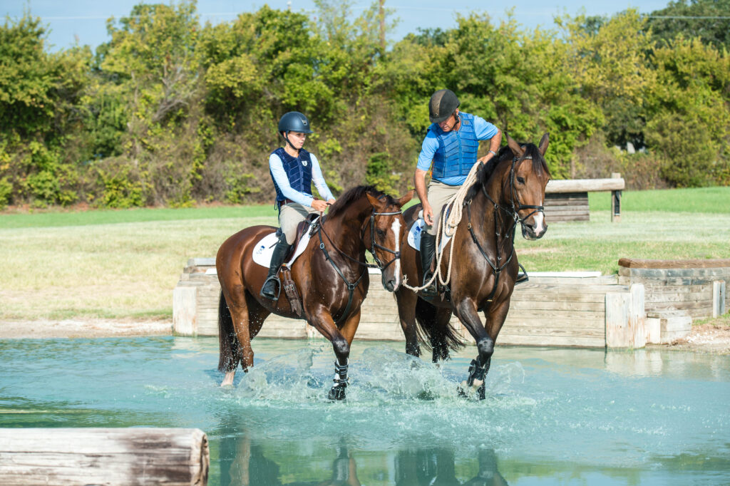 Introducing Horses to Cross-Country Water