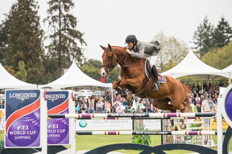 Cook Wins the Longines FEI World Cup Qualifier at Thunderbird Show Park promo image