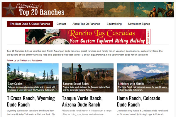 Equitrekking Top 20 Dude Ranches