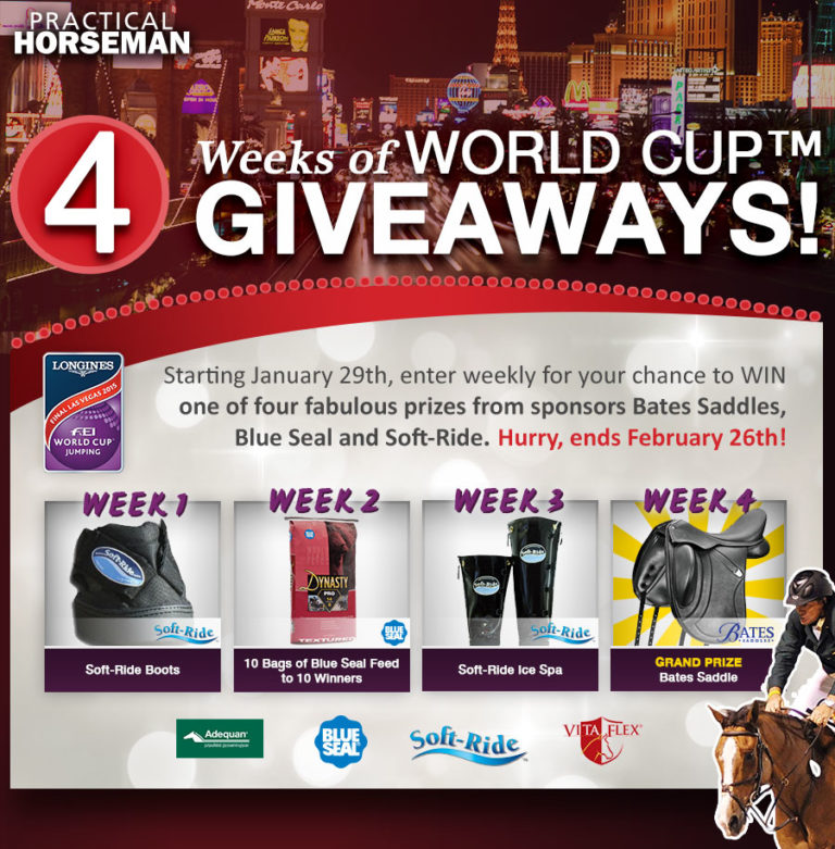 Practical Horseman Launches New FEI World Cup™ Weekly Sweepstakes promo image