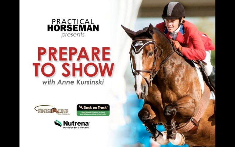 Webinar: Prepare to Show with Anne Kursinski promo image