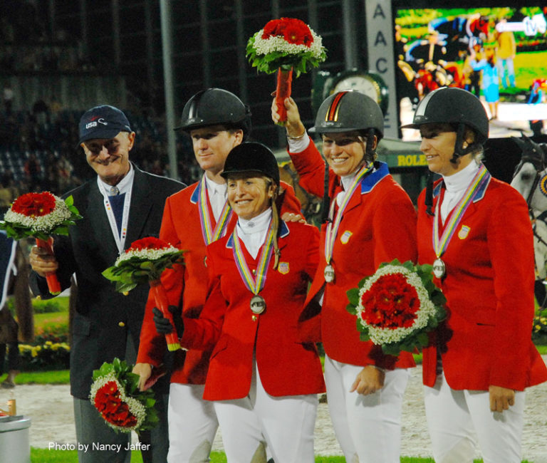WEG-06-sj-team-medals-george-morris-and-team