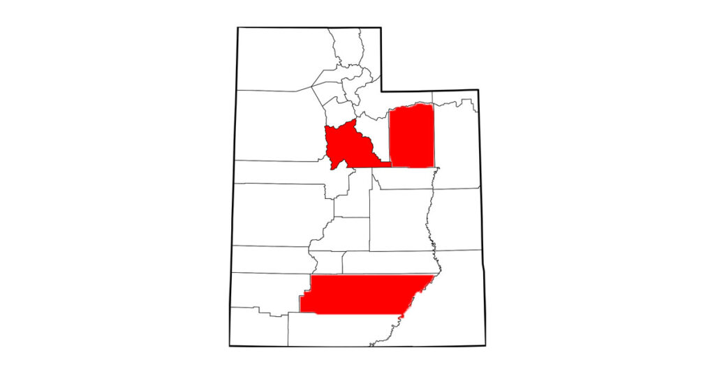 Five West Nile virus (WNV) cases have been confirmed in Utah and are located in Utah, Duchesne and Garfield counties. 