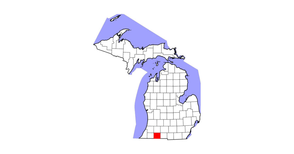 A Quarter Horse filly in St. Joseph County, Michigan, was confirmed positive for strangles, and 10 horses are exposed.