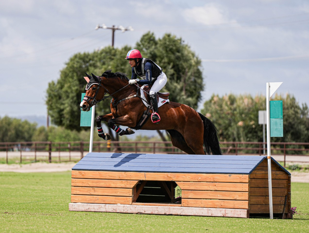 Tamie Smith and Kareena K jumped a double-clear cross-country round to win the CCI2*-S division at Galway Downs.
