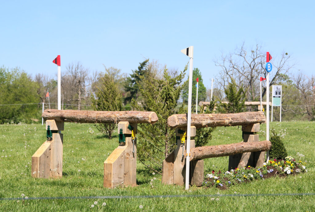 9AB Equestrian Events Corners - two left-sided corners that require straightness and accuracy. ©Alana Harrison